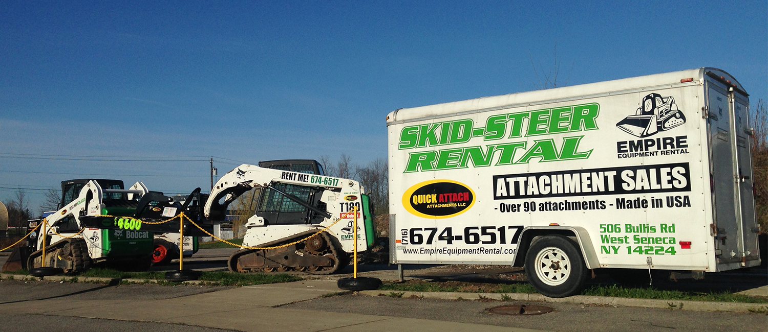 Skid Steers, Excavators and Attachments, Empire Equipment Rental